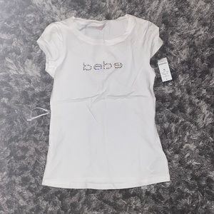 Bebe rhinestone tee - NWT
